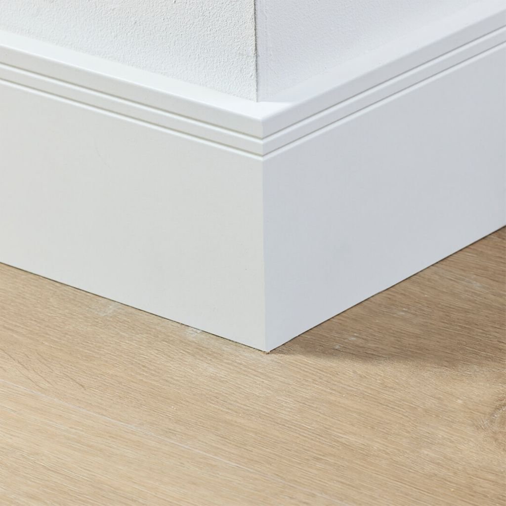 Co-pro folieplint milaan wit 120x15
