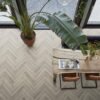 YUP Paddington Herringbone dryback grey - PVC Vloeren | Lapy