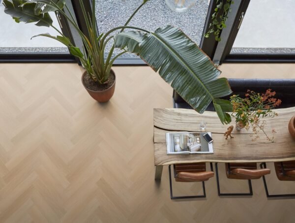YUP Fulham herringbone dryback natural oak - PVC Vloeren | Lapy