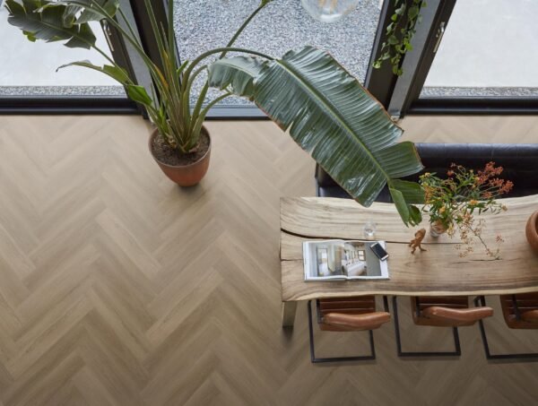 YUP XL Brentford herringbone click SRC dark oak - PVC Vloeren | Lapy