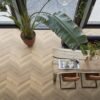 YUP Paddington Chevron dryback beige - PVC Vloeren | Lapy