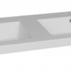 Wastafel Trendline Mineraalmarmer 120 dubbele wasbak - Wastafels 120 cm | Lapy