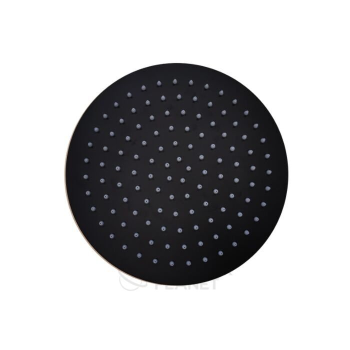 Hoofddouchekop ultra thin Mat Zwart rond 25 cm