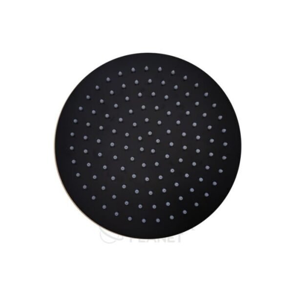 Hoofddouchekop ultra thin Mat Zwart rond 30 cm - Doucheset inbouw | Lapy