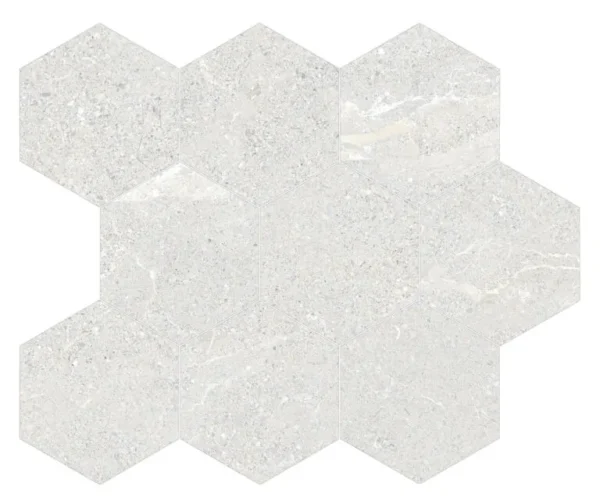 Energieker Wonder Bright Mosaico Hexagon 26X30 Mat - Mozaïek Natuursteenlook | Lapy