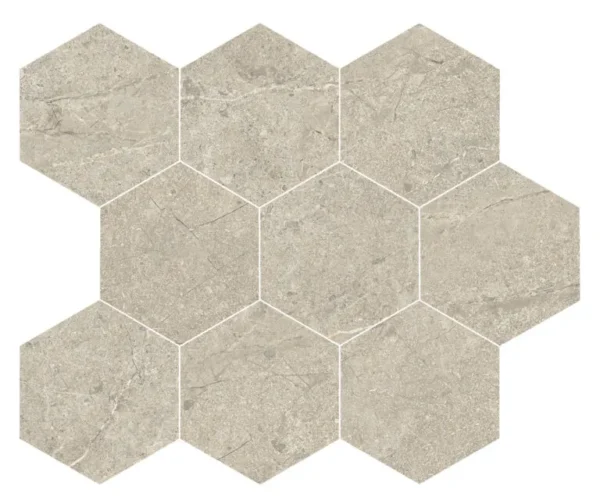 Energieker Wonder Dunes Mosaico Hexagon 26X30 Mat - Mozaïek Natuursteenlook | Lapy