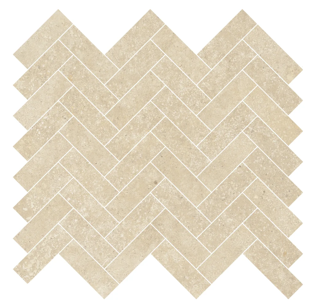 Energieker Nereidi Ecru Herringbone 33,5X33,5 Mat