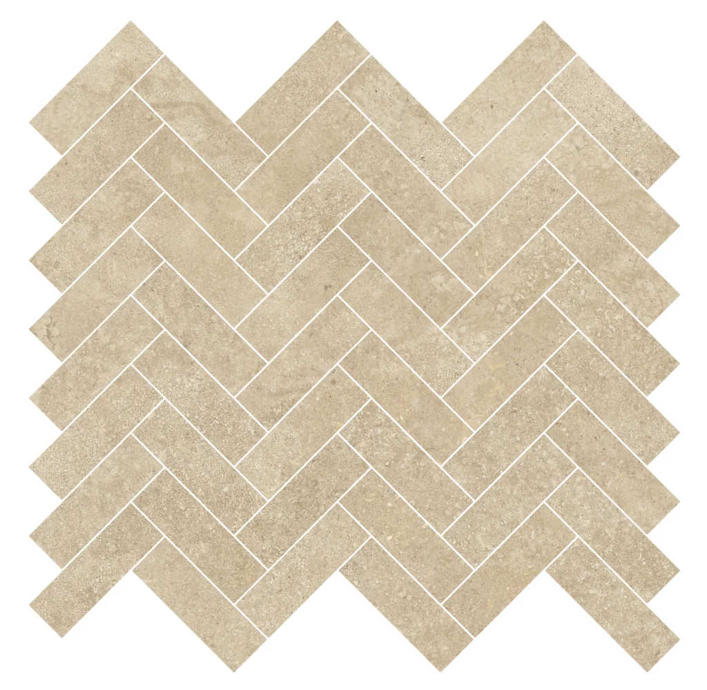 Energieker Nereidi Umber Herringbone 33,5X33,5 Mat