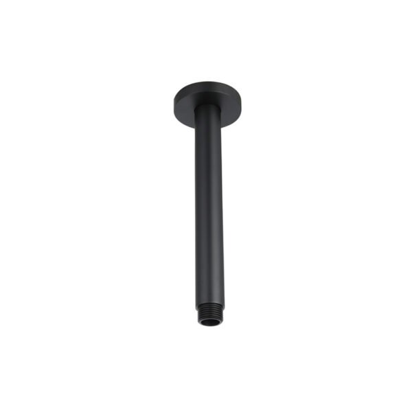 Plafondstang Mat Zwart rond 20 cm - Doucheset inbouw Mat Zwart | Lapy