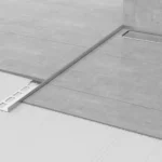 Mapei Geborsteld RVS Afschotprofiel 980 mm H=11 mm H2=26 mm rechts - Installatiematerialen | Lapy