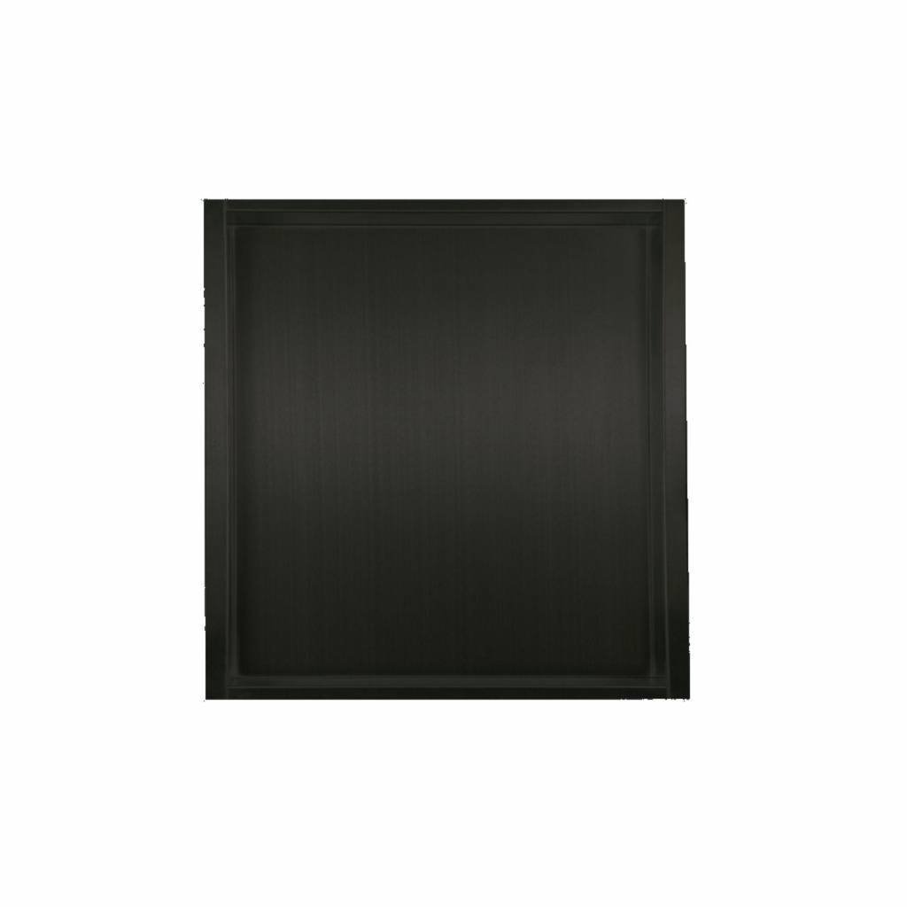 Inbouw wandnis Mat Zwart 30x30x7 cm