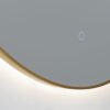 Ronde spiegel Goud Geborsteld met LED verlichting, 3 kleur instelbaar & dimbaar 60 | Lapy