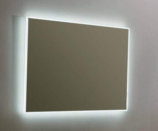 Spiegel infinity met rondom LED verlichting, 3 kleur instelbaar & dimbaar 100 incl. spiegelverwarming