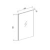 Standaard spiegel 60 incl. spiegelverwarming - Standaard spiegel | Lapy