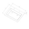 Wastafel Trend Stone natuursteen 120 enkele wasbak - Wastafels 120 cm | Lapy