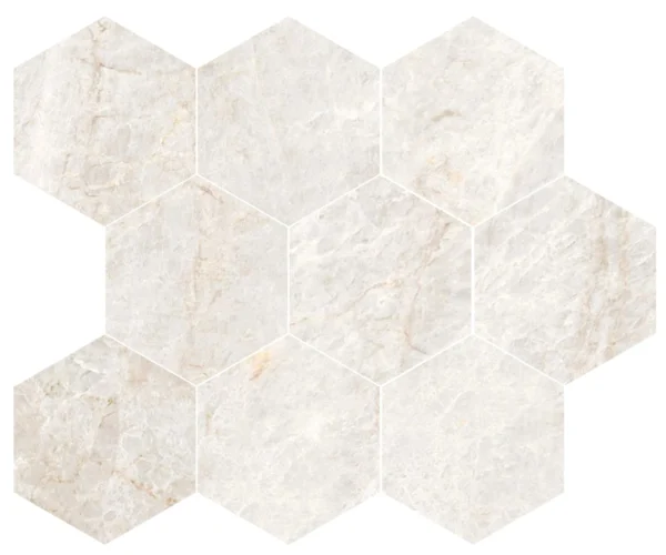 Energieker Taj Mahal Linen Mosaico Esagoni Lev. 26X30 Mat - Mozaïek Natuursteenlook | Lapy