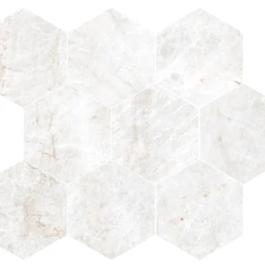 Energieker Taj Mahal Shell Mosaico Esagoni Lev. 26X30 Glans - Wandtegels Natuursteenlook | Lapy