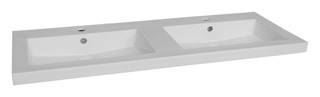 Wastafel Trend Keramiek 120 dubbele wasbak