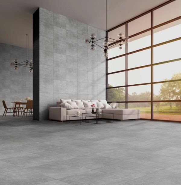 Concrete Silver 60X60 Mat - Vloertegels | Lapy