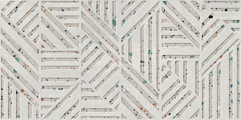 Prissmacer Gobi Bianco relieve wandtegel 60X120 Mat