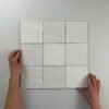 By Goof Moos White handvorm 13X13 Glans - Wandtegels | Lapy