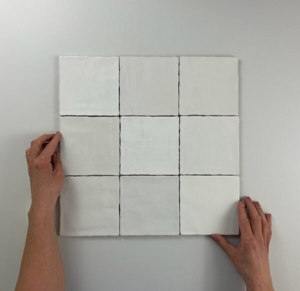 By Goof Moos White handvorm 13X13 Glans - Wandtegels | Lapy