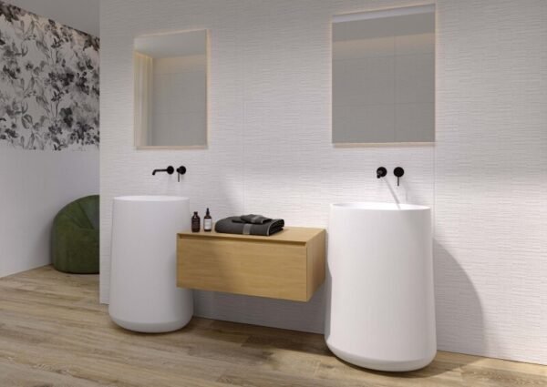 Cifre Villore White Swan decor wandtegel 60X120 Mat - Wandtegels | Lapy