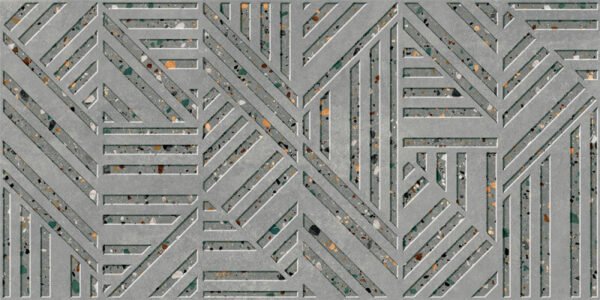 Prissmacer Gobi Grigio relieve wandtegel 60X120 Mat - Wandtegels | Lapy