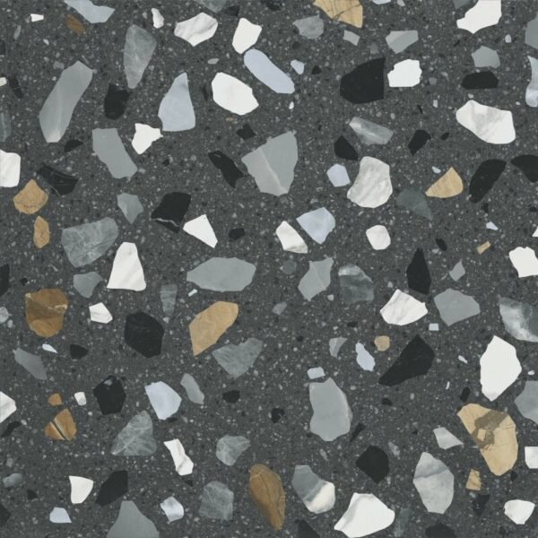 STN Ceramica Crisp XL Grafite terrazzo 60X60 Mat - Vloertegels | Lapy