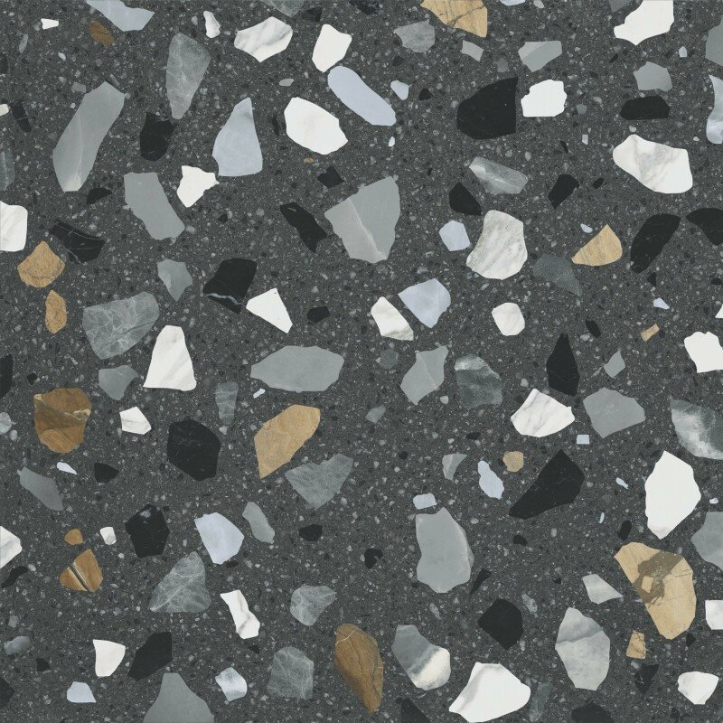 STN Ceramica Crisp XL Grafite terrazzo 60X60 Mat