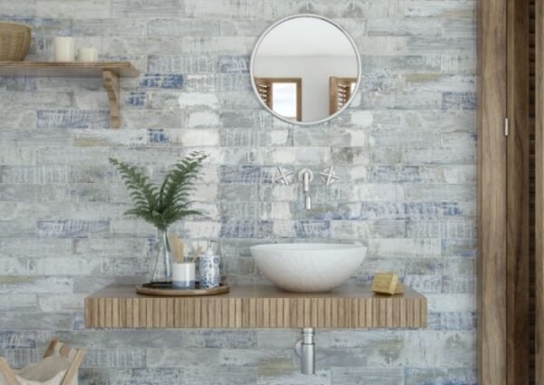 Cifre Colonial Wood White 7,5X30 Glans - Wandtegels | Lapy