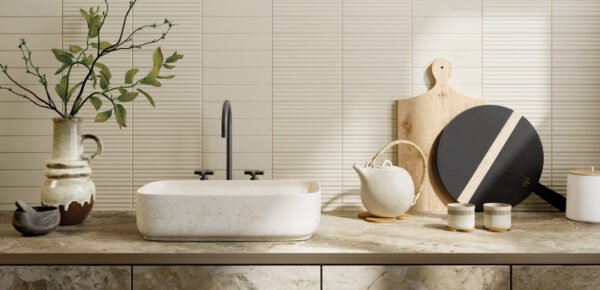 Ceramica Rondine Volume Ivory 6X25 Mat - Vloertegels | Lapy