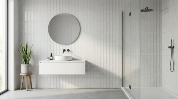 Prissmacer Beton Cire Bercy Bianco relieve wandtegel 60X120 Mat - Wandtegels | Lapy