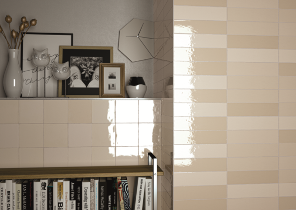 By Goof Moos Ivory handvorm 13X13 Glans - Wandtegels | Lapy
