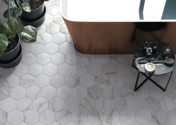 Cifre Hexagon Diamond Gold 15X17 Mat - Vloertegels | Lapy