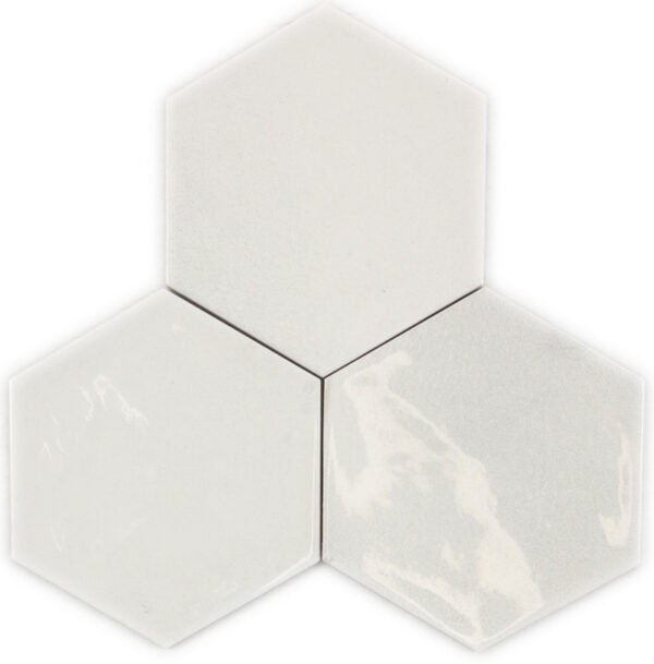 Cifre Hexagon Moon White 16X18 Glans - Wandtegels | Lapy
