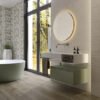 Cifre Alure Ivory Oval decor wandtegel 30X75 Mat - Wandtegels | Lapy