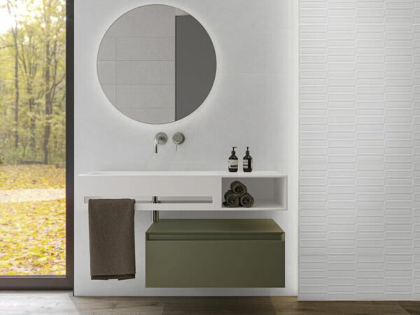 Cifre Alure White Oval decor wandtegel 30X75 Mat - Wandtegels | Lapy