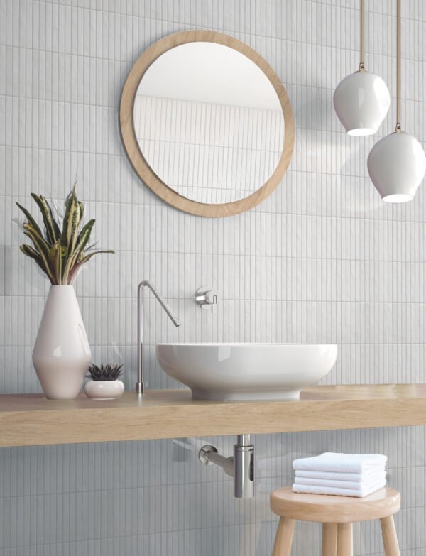 La Platera Pencil Kromo White mozaiektegel 35x35 cm Glans - Wandtegels | Lapy