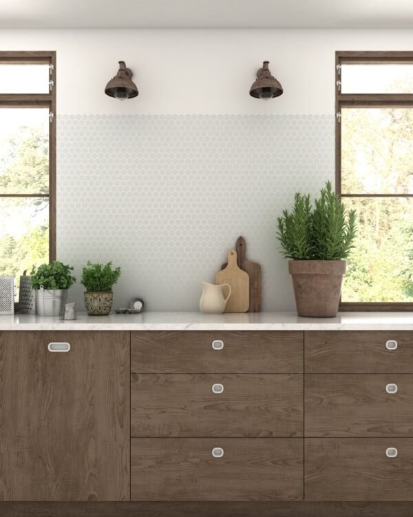 By Goof mozaiek hexagon white 30x30 cm Mat - Wandtegels | Lapy
