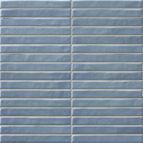 La Platera Pencil Kromo Teal mozaiektegel 35x35 cm Glans - Wandtegels | Lapy