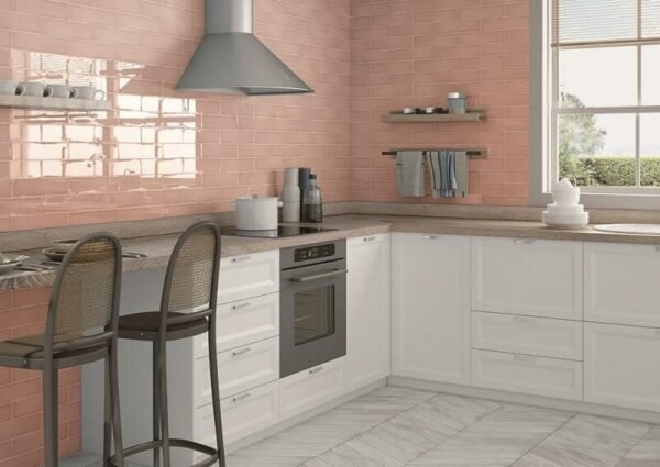 Cifre Colonial Pink 7,5X30 Glans - Wandtegels | Lapy