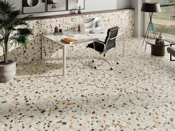 STN Ceramica Crisp XL Beige terrazzo 60X60 Mat - Vloertegels | Lapy