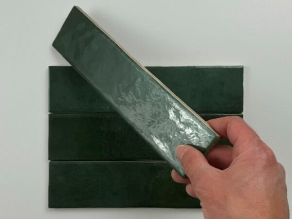 Equipe Trend tegels donker groen 6X24,6 Glans - Wandtegels | Lapy