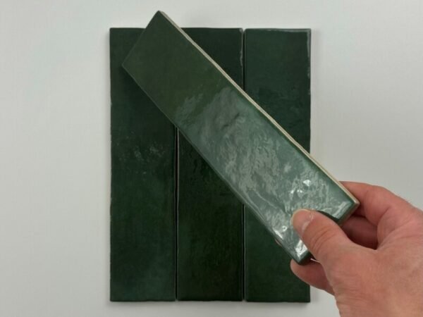 Equipe Trend tegels donker groen 6X24,6 Glans - Wandtegels | Lapy