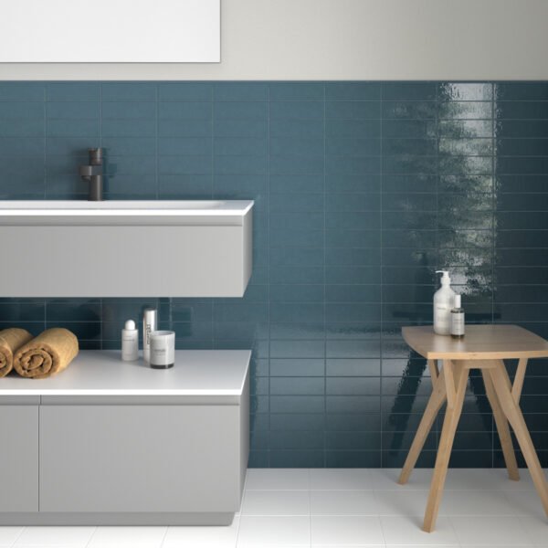 Equipe Kalma Deep Blue 6X18,6 Glans - Wandtegels | Lapy
