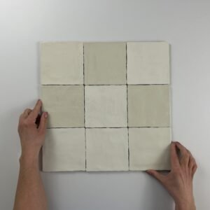 By Goof Moos Ivory handvorm 13X13 Glans - Wandtegels | Lapy