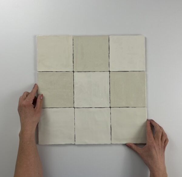 By Goof Moos Ivory handvorm 13X13 Glans - Wandtegels | Lapy