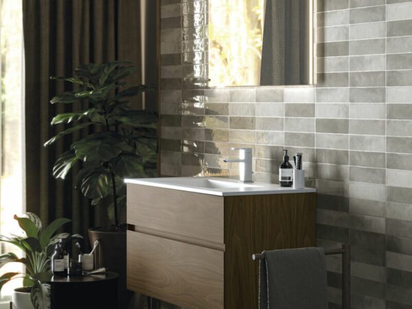 Cifre Moos Grey handvorm 6,5X26 Glans - Wandtegels | Lapy